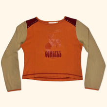 Load image into Gallery viewer, S.Oliver Croped Y2k Cowgirl Print Sleeve (S)