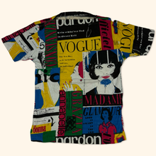 Lade das Bild in den Galerie-Viewer, Vogue "kein schönr’er Tod in dieser Zeit" Vintage 1990s Pop-Art Ladies Shirt (L)