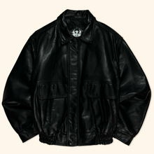 Lade das Bild in den Galerie-Viewer, Vintage 90s Oversized Leatherette Jacket (L/XL)