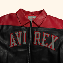 Lade das Bild in den Galerie-Viewer, Avirex Spell Out Leather Jacket (M/L)