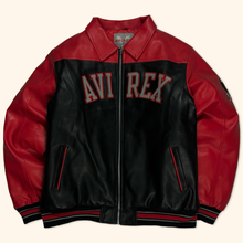 Lade das Bild in den Galerie-Viewer, Avirex Spell Out Leather Jacket (M/L)