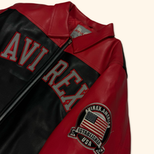 Lade das Bild in den Galerie-Viewer, Avirex Spell Out Leather Jacket (M/L)