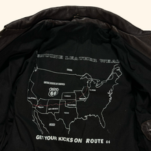 Lade das Bild in den Galerie-Viewer, Vintage 90s Oversized Route 66 USA Ultra Heavy Leather Jacket (L)