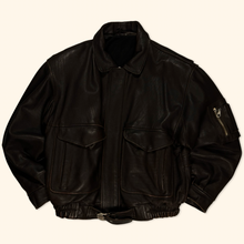 Lade das Bild in den Galerie-Viewer, Vintage 90s Oversized Route 66 USA Ultra Heavy Leather Jacket (L)