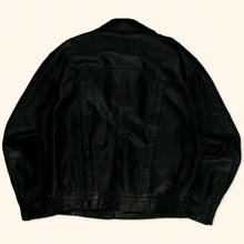 Lade das Bild in den Galerie-Viewer, Vintage 90s German POLIZEI Ultra Heavy Oversized Leather Jacket (XL)