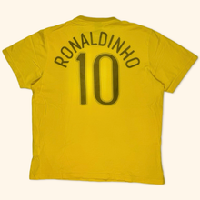 Load image into Gallery viewer, Nike 2000s Brasil Ronaldinho T-Shirt (XXL)