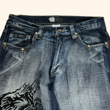Load image into Gallery viewer, No Sadno 2000s Baggy Jeans (M/L)