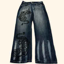 Load image into Gallery viewer, No Sadno 2000s Baggy Jeans (M/L)