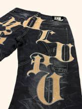 Load image into Gallery viewer, Kosmo Lupo Spell Out Straight Leg Jeans (L/XL)