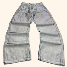 Load image into Gallery viewer, Crossball 90s Shiny Hip Hop Baggy Jeans (S)
