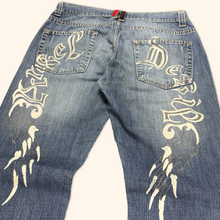 Load image into Gallery viewer, Angel & Devil Y2k Ladies Straight Leg Jeans (L)