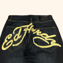 Lade das Bild in den Galerie-Viewer, Ed Hardy Vintage 2000s Spell Out Straight Leg Jeans (L)