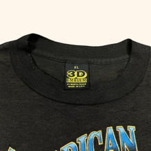 Lade das Bild in den Galerie-Viewer, 3D Emblem 1988 "American By Birth - Rebel By Choice" Sun Faded Vintage Single Stitch T-Shirt (XL)