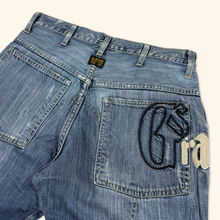 Load image into Gallery viewer, G-Star Spell Out Straight Leg Bootcut Jeans (M/L)
