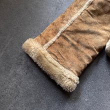 Load image into Gallery viewer, Hallhuber Shearling Faux Hooded Leatherette Jacket (L)