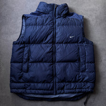Load image into Gallery viewer, Nike 2000s Vintage Hooded Puffer Down Vest (L/XL)