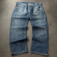 Load image into Gallery viewer, Armani Printed 2000s Straight Leg Jeans (S/M)