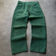 Load image into Gallery viewer, Levis Vintage 501 French 1991 Rare Green Colour Jeans (S)