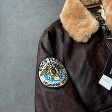 Load image into Gallery viewer, Military Pilot Style Deadstock Leather Jacket (M)