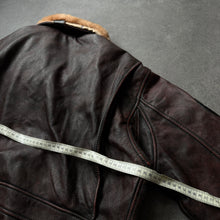 Load image into Gallery viewer, Military Pilot Style Deadstock Leather Jacket (M)