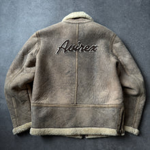Load image into Gallery viewer, Avirex Womens Vintage Leather Sheep's Skin Sample Jacket (XS/S)