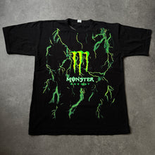 Load image into Gallery viewer, Monster Energie Vintage 2000s Lightning T-Shirt (M/L)