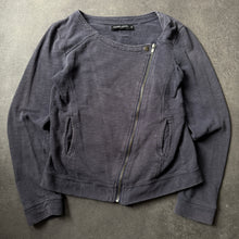 Load image into Gallery viewer, Galeries Lafyaette Paris 2000s Faded Asymetric Cotton Zipper (S)