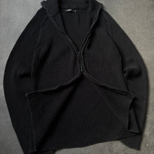 Lade das Bild in den Galerie-Viewer, Smog 2000s Ripped Knitt Slim Fit Zipper (XL)
