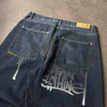 Lade das Bild in den Galerie-Viewer, Sancezz Vintage 2000s Printed Graffiti Baggy Jeans (XXL)