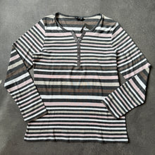 Lade das Bild in den Galerie-Viewer, Striped Button Ladies Long Sleeve (M)