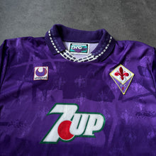 Lade das Bild in den Galerie-Viewer, AC Florenz Fiorentina Uhlsport 7Up Vintage 1993 Jersey (L)