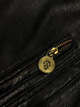 Lade das Bild in den Galerie-Viewer, Versus Gianni Versace Vintage 1990s Croped Leather Jacket (S/M)