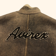 Lade das Bild in den Galerie-Viewer, Avirex Womens Vintage Leather Sheep's Skin Sample Jacket (XS/S)