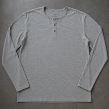 Load image into Gallery viewer, True Classic Basic Grey Button Long Sleeve (L)