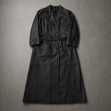 Load image into Gallery viewer, Vintage 90s Leather Coat (M)