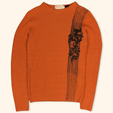 Lade das Bild in den Galerie-Viewer, Y2k Ripped Dragon Tribal Sweater (S)