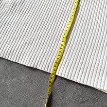 Load image into Gallery viewer, Vintage 2000s Ripped Slim Fit Asymmetric Zip Sweater (L)