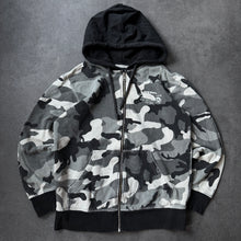 Lade das Bild in den Galerie-Viewer, Diesel Loungewear Distressed Gray Camo Zipper (S)