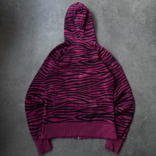 Load image into Gallery viewer, Zebra Striped Emo Ladies Zipper (S/M)