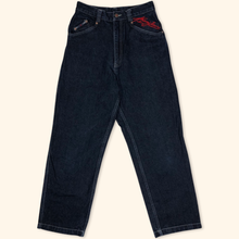 Load image into Gallery viewer, Karl Kani Embroidered Hip Hop Baggy Jeans (S)