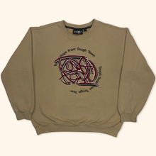 Load image into Gallery viewer, Y2k Embroidered Graffiti Sweater (L)