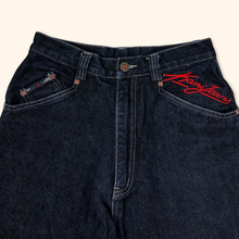 Load image into Gallery viewer, Karl Kani Embroidered Hip Hop Baggy Jeans (S)