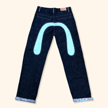 Load image into Gallery viewer, Raw Blue Baggy Jeans (XL)