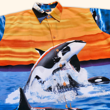 Load image into Gallery viewer, Deep Water Oversized All Over Print Shirt (L)