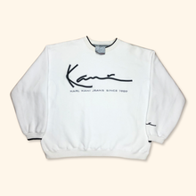 Lade das Bild in den Galerie-Viewer, Karl Kani Vintage 90s Ultra Heavy Cotton Embroidered Sweater (XL)