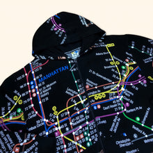 Lade das Bild in den Galerie-Viewer, Pre 9/11 World Trade Center Vintage New York Subway Line All Over Print Zipper (XXL)