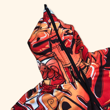 Load image into Gallery viewer, Raw Blue Y2K Graffiti Hip Hop Full Zipper (M)