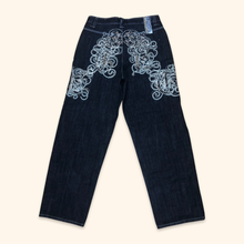 Load image into Gallery viewer, Dada Supreme Embroidered Hip Hop Baggy Jeans (L)
