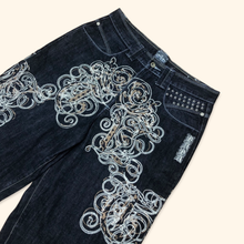 Load image into Gallery viewer, Dada Supreme Embroidered Hip Hop Baggy Jeans (L)