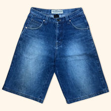 Load image into Gallery viewer, Sir Benni Miles 2000s Heavy Graffiti Tag Hip Hop Baggy Jorts (S)